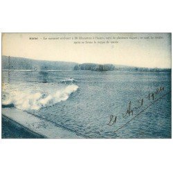 carte postale ancienne 27 AIZIER. Le Mascaret 1924