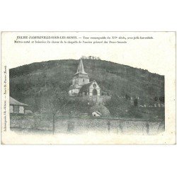 carte postale ancienne 27 AMFREVILLE-SOUS-LES-MONTS. Chapelle Prieuré des Deux Amants 1905