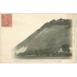 carte postale ancienne 27 AMFREVILLE-SOUS-LES-MONTS. La Côte des Deux Amants 1906