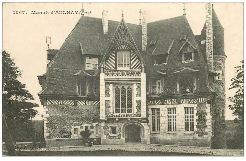 carte postale ancienne 27 AULNAY. Le Manoir 1915