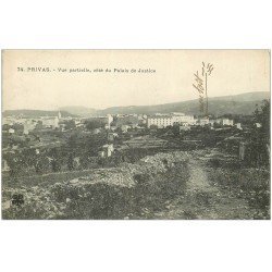 carte postale ancienne 07 PRIVAS. Côté Palais de Justice 1927