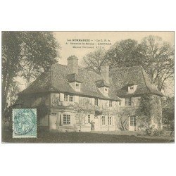 carte postale ancienne 27 BARVILLE. Manoir Normand 1905 animation