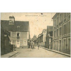 carte postale ancienne 27 BEAUMONT-LE-ROGER. rue Saint-Nicolas 1907 Tailleur
