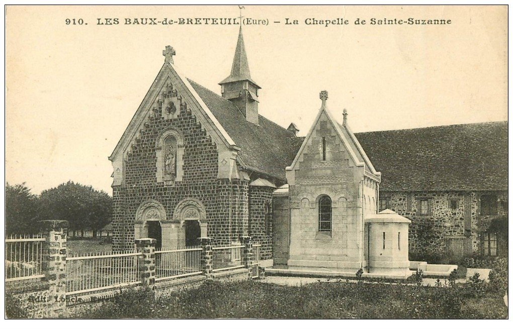 carte postale ancienne 27 BAUX-DE-BRETEUIL. Chapelle Sainte-Suzanne