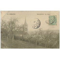 carte postale ancienne 27 BEAUMONTEL. L'Eglise vers 1905