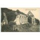carte postale ancienne 27 BEAUMONT-LE-ROGER. Abbaye Ruines et Enfants
