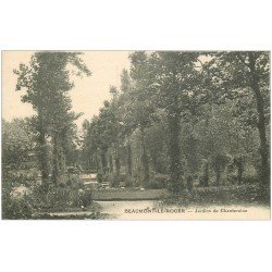 carte postale ancienne 27 BEAUMONT-LE-ROGER. Jardin de Chantereine