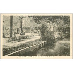 carte postale ancienne 27 BEAUMONT-LE-ROGER. Risle Jardins de Chantereine