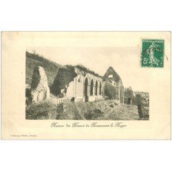 carte postale ancienne 27 BEAUMONT-LE-ROGER. Ruines Prieuré