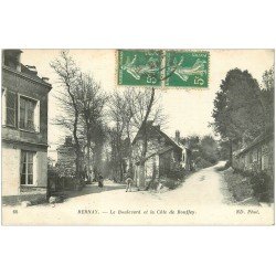 carte postale ancienne 27 BERNAY. Boulevard et Côte de Bouffey vers 1914