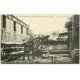 carte postale ancienne 27 BERNAY. Catastrophe de 1910. Travaux de déblaiement des rail et du Train