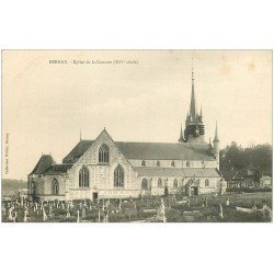 carte postale ancienne 27 BERNAY. Eglise Notre-Dame de Couture Cimetière