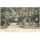 carte postale ancienne 27 BERNAY. Jardin Public animation