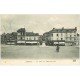carte postale ancienne 27 BERNAY. Place Hôtel de Ville Hôtel de Bourgogne Papeterie...
