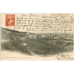 carte postale ancienne 07 SAINT-GEORGES-LES-BAINS. Le Village vers 1903
