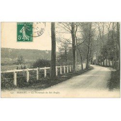 carte postale ancienne 27 BERNAY. Promenade Bois Bouffey 1911