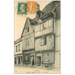 carte postale ancienne 27 BERNAY. Rue de Lisieux 1924