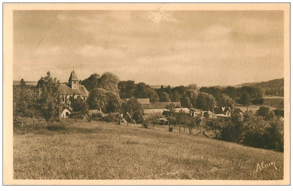 carte postale ancienne 27 BERTHENONVILLE 1956 pour Bernay