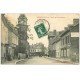 carte postale ancienne 27 BEUZEVILLE. Boulangerie Route de Pont-Audemer 1909. Affiche Dubonnet