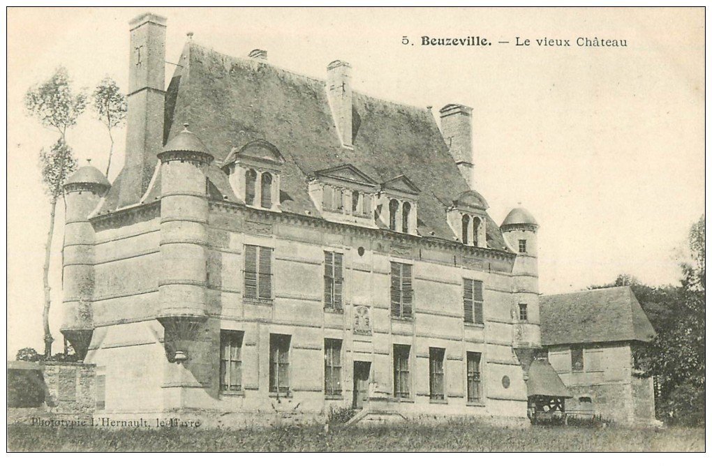 carte postale ancienne 76 BEUZEVILLE. Le Vieux Château