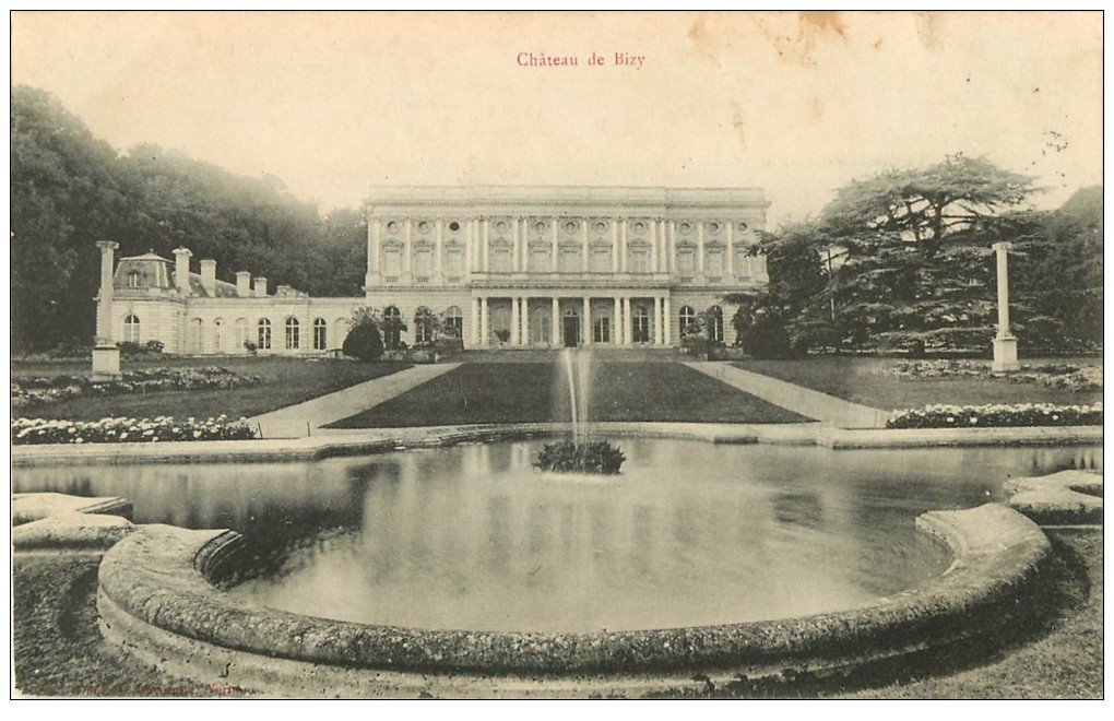 carte postale ancienne 27 BIZY. Le Château 1907