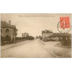 carte postale ancienne 02 BERRY-AU-BAC. L'Entrée, Route de Reims à Laon 1928