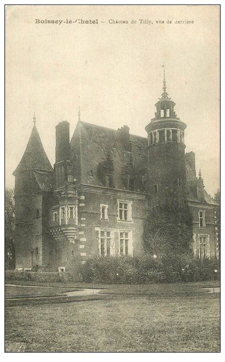carte postale ancienne 27 BOISSEY-LE-CHATEL. Château Tilly-du-Boulay 1918