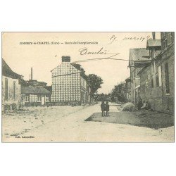 carte postale ancienne 27 BOISSEY-LE-CHATEL. Route de Bourgtheroulde 1920