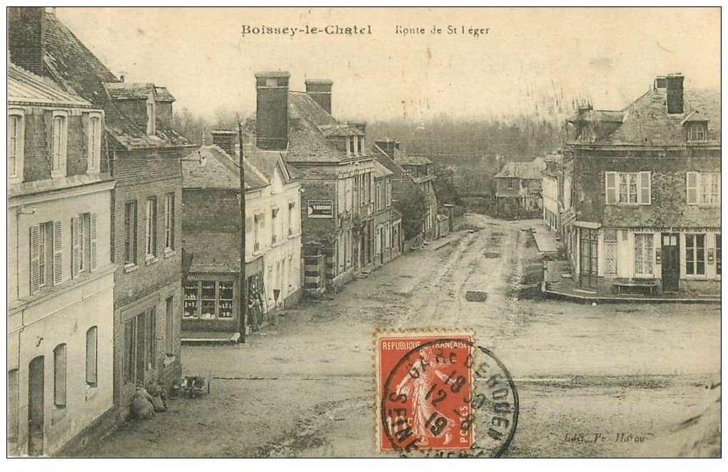 27 BOISSEY-LE-CHATEL. Route de Saint-Léger 1919 Café du Commerce
