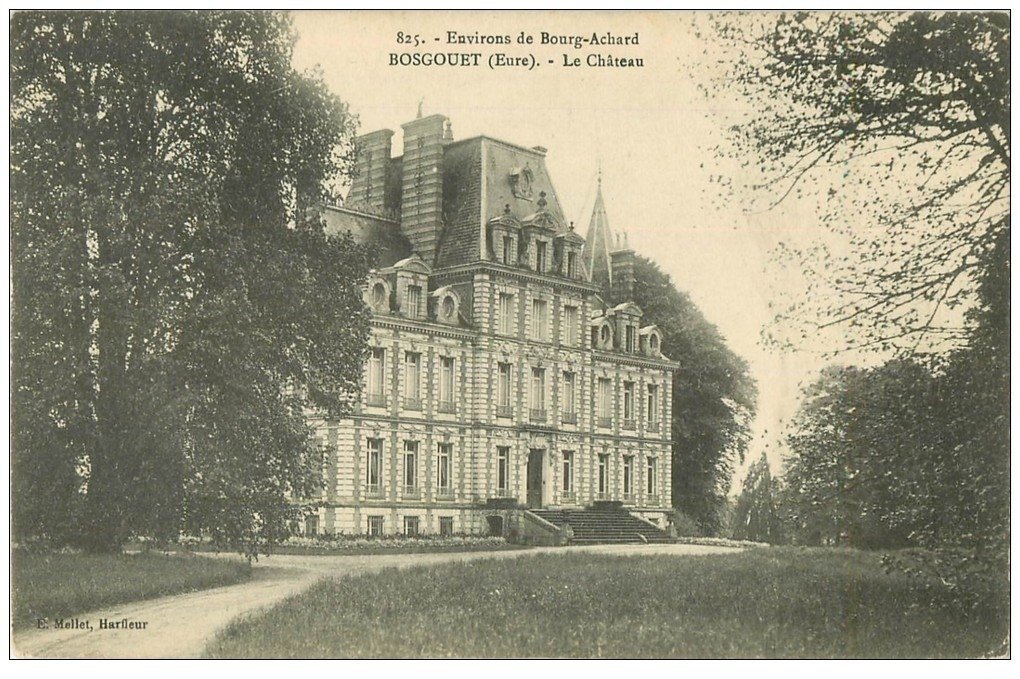 carte postale ancienne 27 BOSGOUET. Le Château