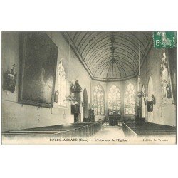carte postale ancienne 27 BOURG-ACHARD. L'Eglise intérieur
