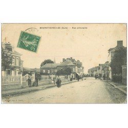 carte postale ancienne 27 BOURGTHEROULDE. Rue Principale 1915