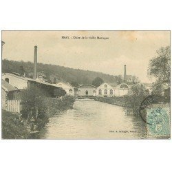 carte postale ancienne 27 BRAY. Usine de la vieille Montagne 1906 animation