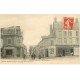 carte postale ancienne 27 BRETEUIL. Rue Gambetta 1910 Bourrelerie Graineterie