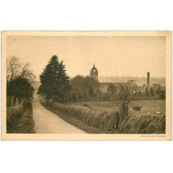 carte postale ancienne 27 BRICQUEBEC. Abbaye Notre-Dame de Grâce Trappe 1950