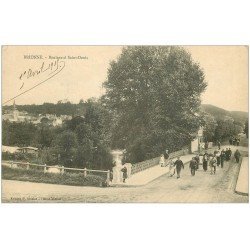carte postale ancienne 27 BRIONNE. Boulevard Saint-Denis 1915