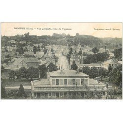 carte postale ancienne 27 BRIONNE. Vue prise du Vigneron 1909