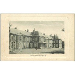 carte postale ancienne 27 BROGLIE. Le Château animation 1910