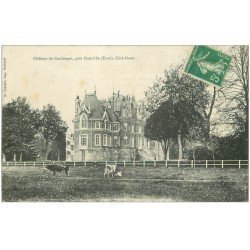 carte postale ancienne 27 CHATEAU DE COULONGES 1911
