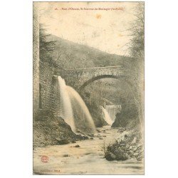 carte postale ancienne 07 SAINT-SAUVEUR-DE-MONTAGUT. Pont d'Orsane 1904