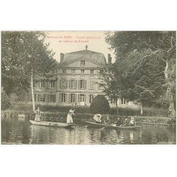 carte postale ancienne 27 CHATEAU DE PRIMARD. Partie de Canotage vers Bueil