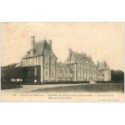 carte postale ancienne 27 CHATEAU DE SAINT-AUBIN D'ESCROVILLE 1905