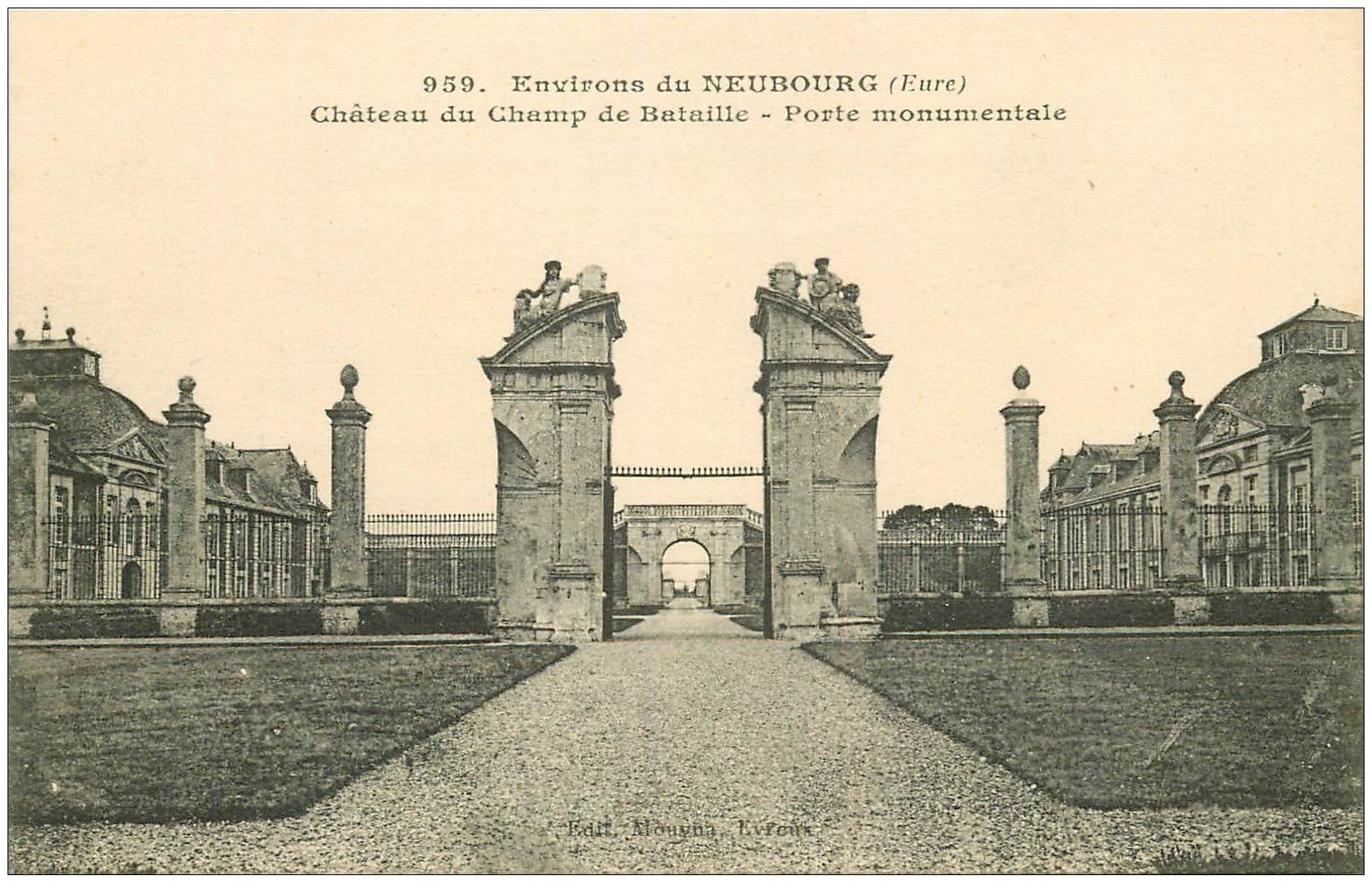 carte postale ancienne 27 CHATEAU DU CHAMP DE BATAILLE