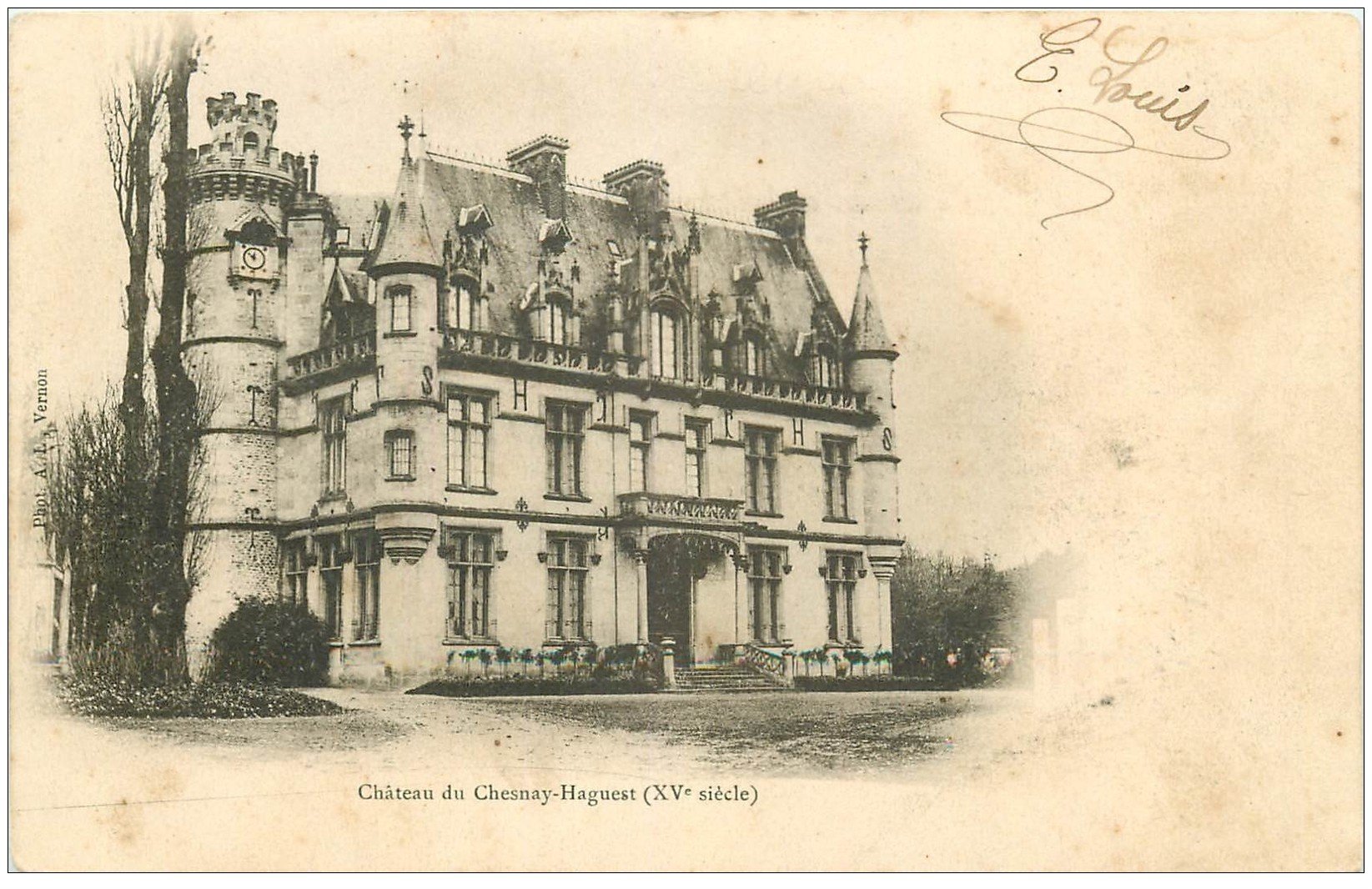 carte postale ancienne 27 CHATEAU DU CHESNAY-Haguest