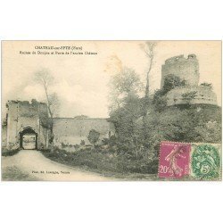 carte postale ancienne 27 CHATEAU-SUR-EPTE. Donjon