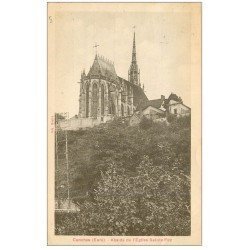 carte postale ancienne 27 CONCHES. Eglise Sainte-Foy Abside