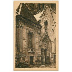 carte postale ancienne 27 CONCHES. Eglise Sainte-Foy façade