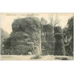 carte postale ancienne 27 CONCHES. Le Donjon 1920