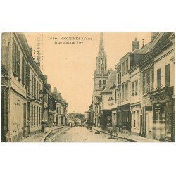 carte postale ancienne 27 CONCHES. Rue Sainte Foy