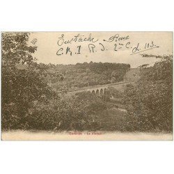 carte postale ancienne 27 CONCHES. Viaduc 1933